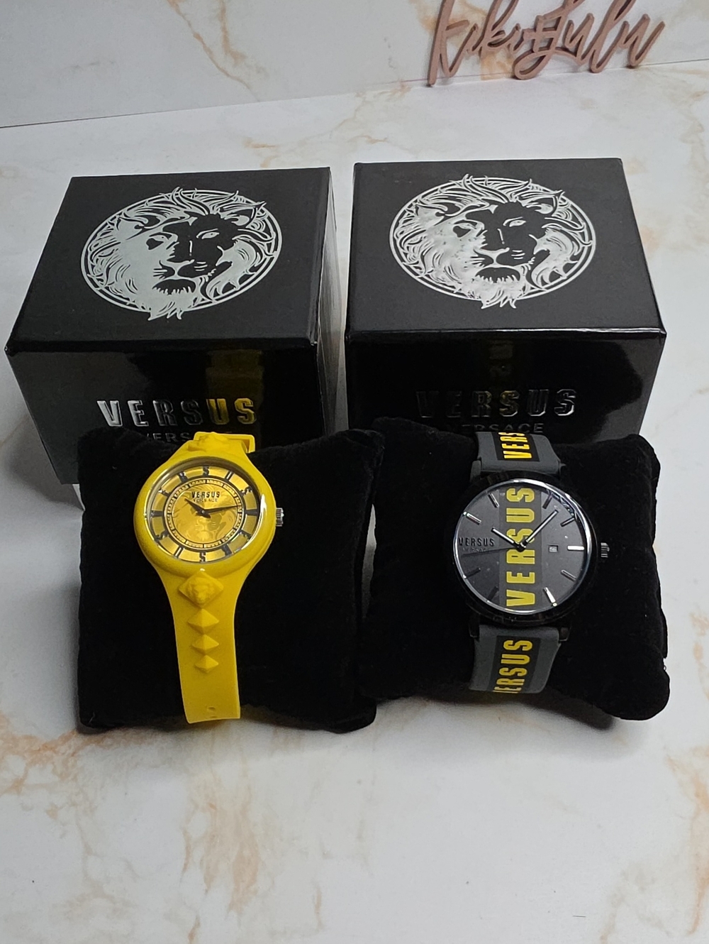 Versace Yellow Watch Hers And His New In Box